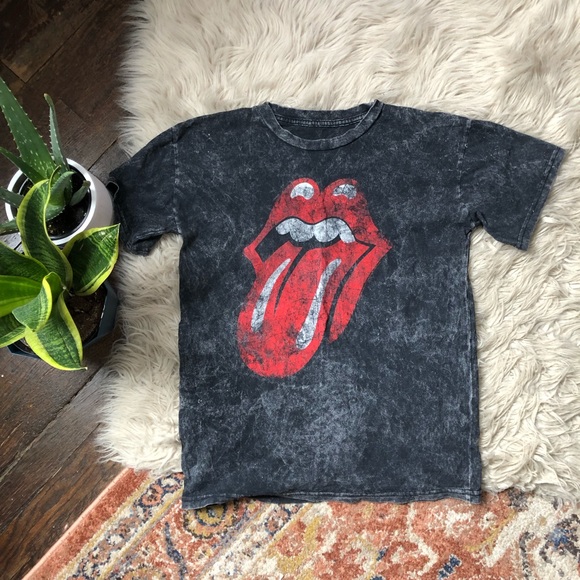 Rolling Stones Tops - Rolling Stones Acid Wash Band Tee Rolling Stones Tops - Rolling Stones Acid Wash Band Tee